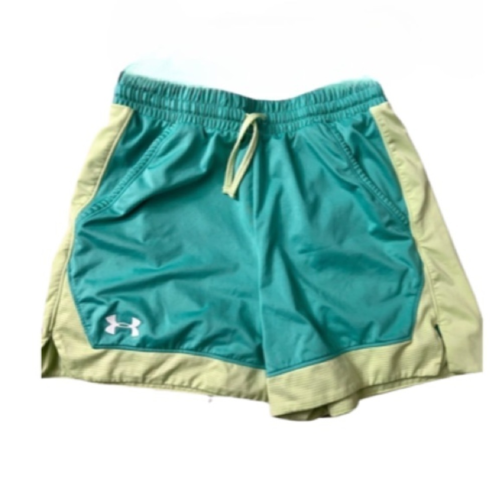 Under Armour Youth Green athletic shorts NWOT